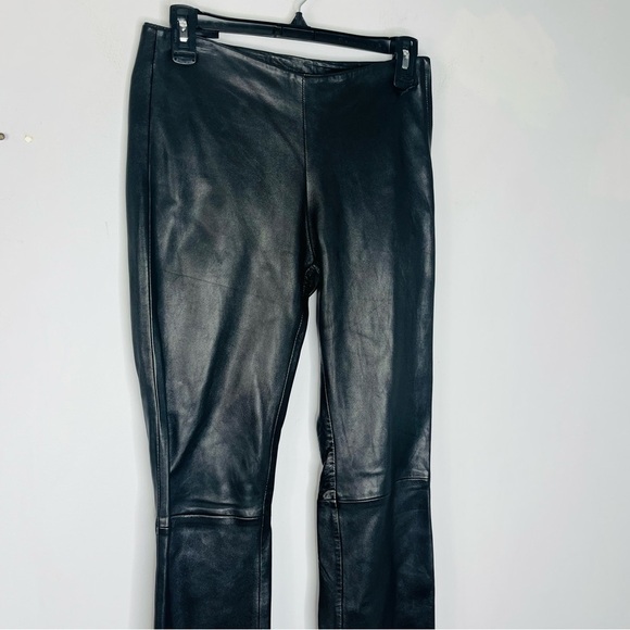 Whet Blu Size 0 Women's Flared Leather Pants - Picture 2 of 9